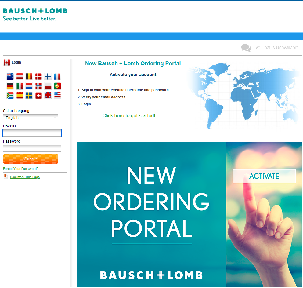 Bausch and Lomb engage IO for multi-country site enhancements.